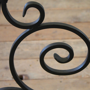 Custom Black Iron Queen Size Canopy Bed