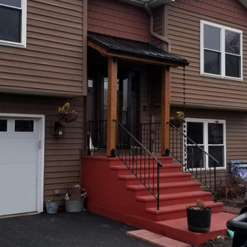 entryway roof construction