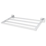 Speakman - Speakman Kubos 18" 4-Bar Towel Rack, Polished Chrome - Inspired by pure minimalism, the Speakman Kubos SA-2403 Towel Rack is a natural fit for any modern bathroom. Featuring a clean, square design with sharp, crisp lines Kubos truly is simplicity at its finest. The Kubos Towel Rack is constructed entirely of brass and includes all necessary mounting hardware to make installation effortless.