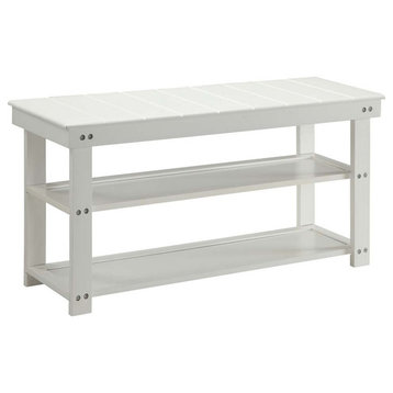 Oxford Utility Mudroom Bench With Shelves