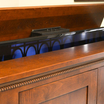 Automated TV Lift Cabinet in Solid Cherry (The Richmond)