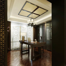 asian style library