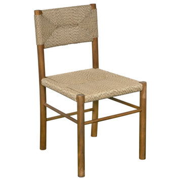 Franco Teak Wood Armless Side Chair