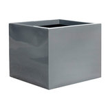 Square Fiberstone Grey Planter, 70x70x62 CM