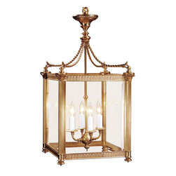 Inviting Home Inc. - Square Brass Lantern - Chandeliers