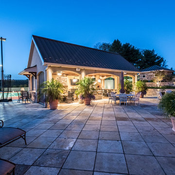 The Ultimate Outdoor Living: Sports Court, Pavilion, Pool, Spa and Pond