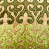 Handmade 18"x18" Applique Green Velvet Cushion Cover, Evergreen