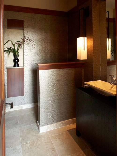 Half Wall Wallpaper Houzz