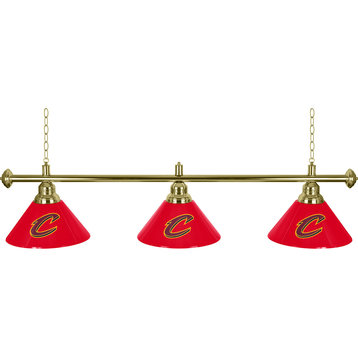 3-Shade Hanging Lamp - Cleveland Cavaliers Logo 60-Inch Light