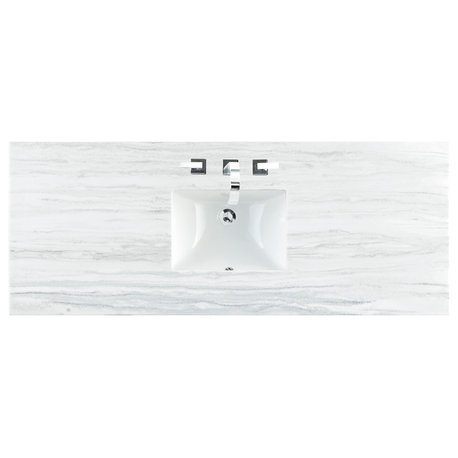 James Martin Vanities 080-S60S-AF-SNK 60" Solid Surface Vanity - Arctic Fall