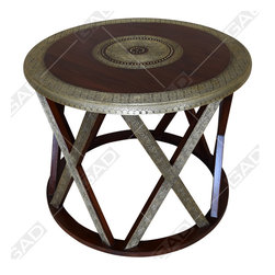 EXOTIC BRASS ROUND TABLE - Furniture