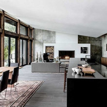 Fireplace - TV on side wall