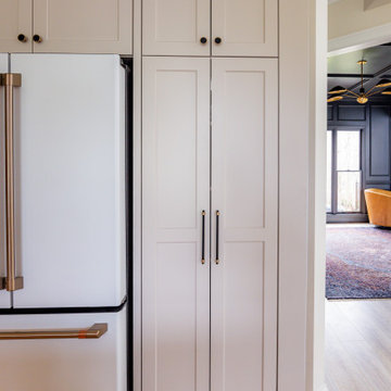 White Oak, Black Accents and Accessible Beige Cabinetry