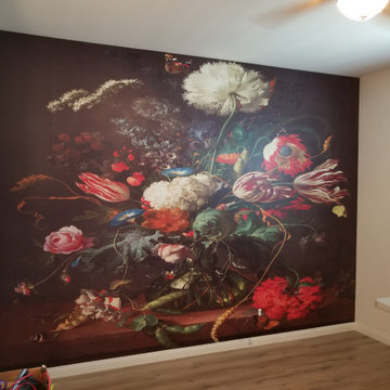 Las Vegas Cork Metallic Wallpaper Installation Summerlin