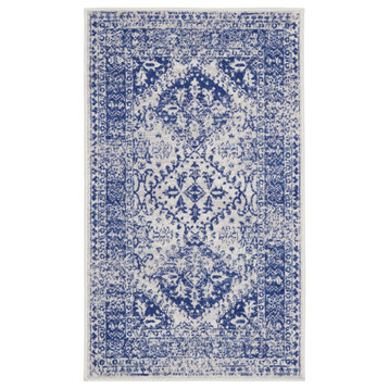Nourison Whimsicle 3' x 5' Ivory Navy Farmhouse Indoor Area Rug