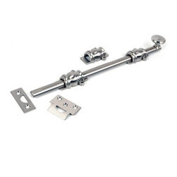 Idh By St. Simons Swirled Head Surface Bolt With Decorative Guides - Front Doors