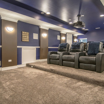 Full Basement Finishing with Wine Room