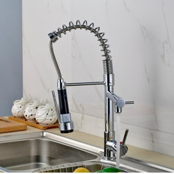 Single Hole Chrome Kitchen Faucet Tap - Kitchen Faucets