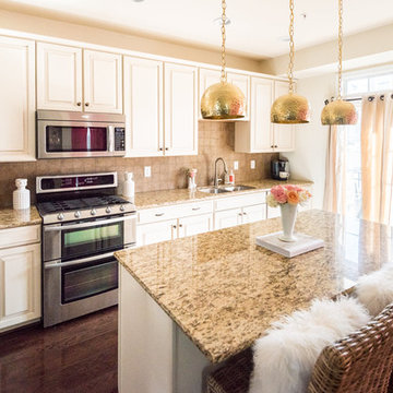 Stylish Santa Cecilia Granite Countertops At West Broad Village in Richmond, VA