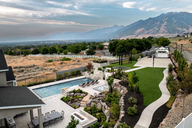 Inspiration for a transitional pool remodel in Salt Lake City