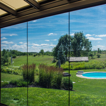 Exterior Pergola With Motorized Screens & Skylights