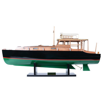 Hemingway Pilar Fishing Boat Wooden Handcrafted boat model