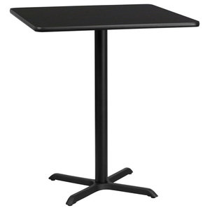 Details about   23.5'' x 29.5'' Restaurant Table X-Base with 3'' Dia Table Height Column 