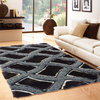 5'x7' Hand-Tufted Brown Shaggy Living Room Area Rug