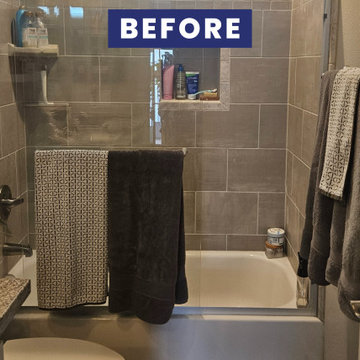 Guest Bathroom Tub & Shower – Before Remodel | Newport Beach