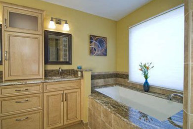 Inspiration for a transitional bathroom remodel in Boston
