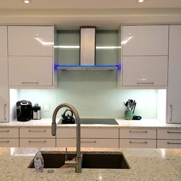 Back Painted Glass Backsplash