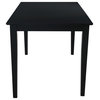 International Concepts Solid Wood Table in Black