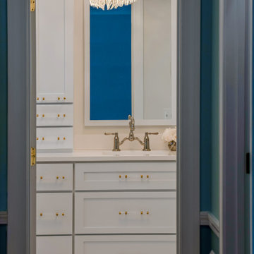 White & Gold Master Bathroom