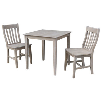 30X30 Dining Table With 2 Cafe Chairs