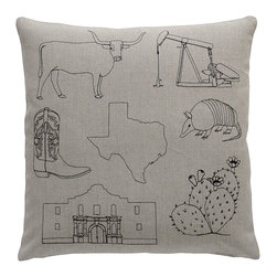 k studio - Texas Pillow - Decorative Pillows