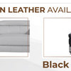 Milan Contemporary Genuine Italian Leather Armchair, Light Gray