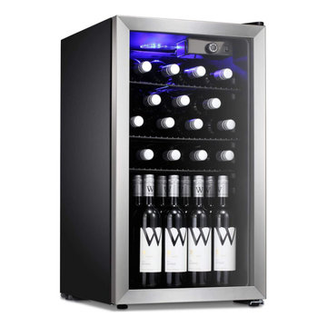 26 Bottle Wine Cooler/Cabinet Beverage Refigerator Mini Fridge Freestanding