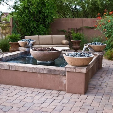 Rustic Backyard Fountain