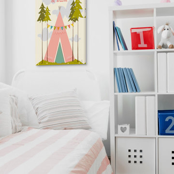 "Be Brave Pink" Painting Print on Wrapped Canvas