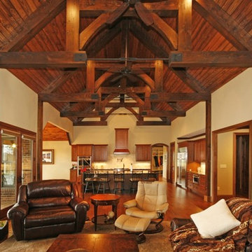 Lake Home with Timber Frame Components