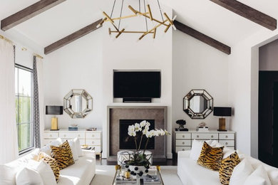 Living room - southwestern living room idea in San Diego