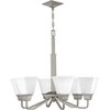 Clifton Heights 6-Light Chandelier, Brushed Nickel