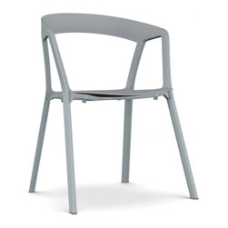 Compas Stackable Armchair (pack of 4) by Kristalia - Outdoor Dining Chairs