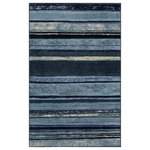 Mohawk - Rainbow Dusk Rug, Dusk, 7' 6"x10' - Rendered in a variety of versatile color palette options, the Mohawk Home Rainbow Area Rug features brushstroke inspired stripes that instantly bring any space to life. Flawlessly finished, this collection features bold color clarity and richly defined details with the dependable durability needed for busy households. The dense pile is created with a premium wear dated nylon yarn that provides sumptuous softness and proven stain resistance power while the durable latex backing offers precise placement during daily wear and tear. This area rug is available in runners, scatters, 5x8, 8x10, and other popular area rug sizes, making it ideal for any indoor space, including the living room, dining room, bedroom, office, hallways, entryways, and more.