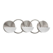 Progress Lighting P203509 Brushed Nickel Engage 3 Light Bathroom Vanity Light