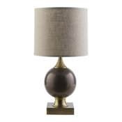 Claudia Iron Traditional Table Lamp With Beige Drum Shade