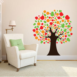 Modern Fruit Tree - Wall Decals