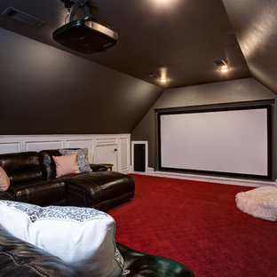 Inspiration for a home theater remodel in Little Rock
