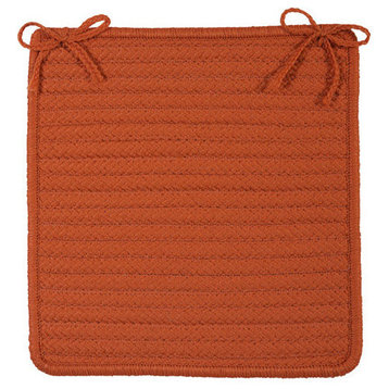 Simply Home Solid, Rust Chair Pad