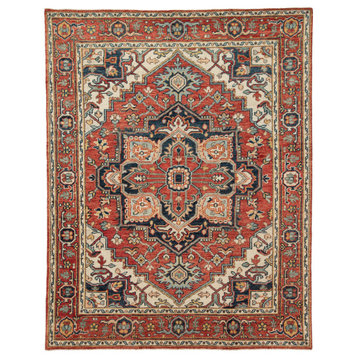Jaipur Living Willa Hand-Knotted Medallion Red/Multicolor Rug, 12'x15'
